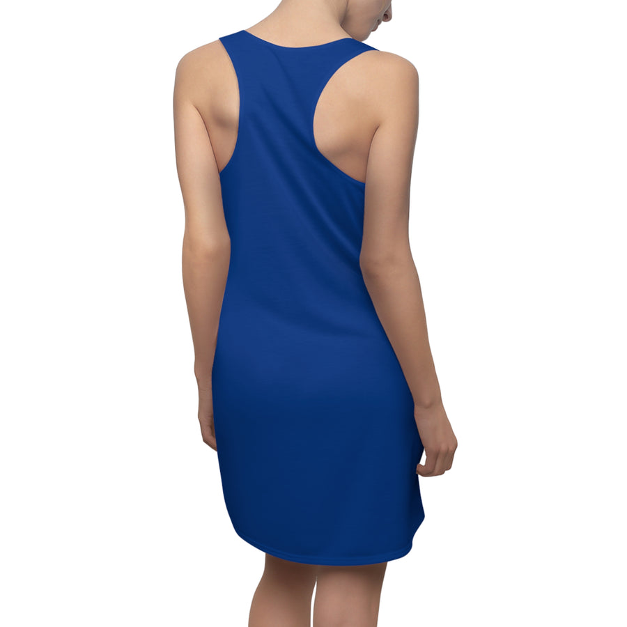Blue Mandala Sleeveless Racerback Dress