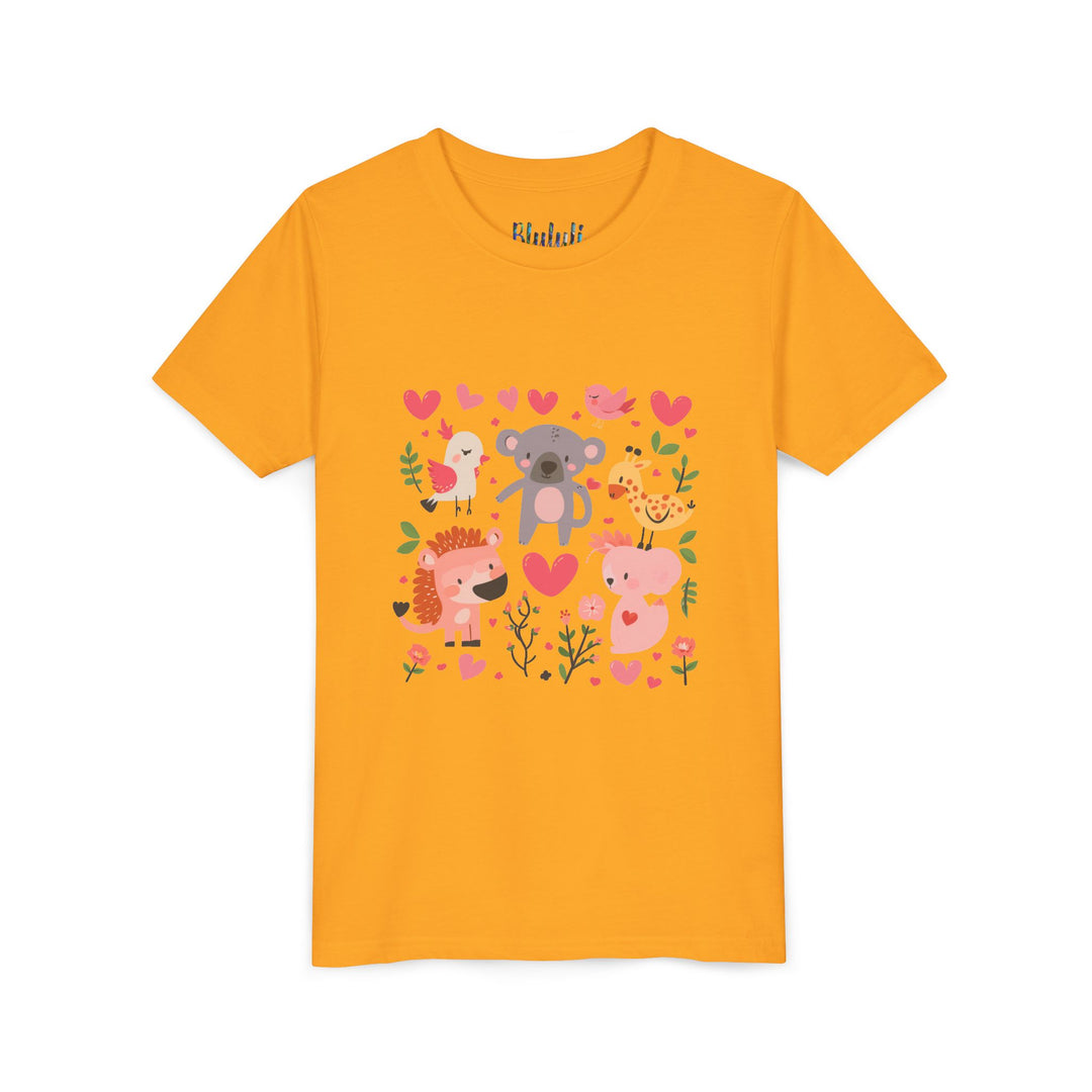 Adorable Animal Love Youth Tee, Cute Kids Shirt, Animal Graphic Tee, Children's Gift, Birthday or Holiday Outfit