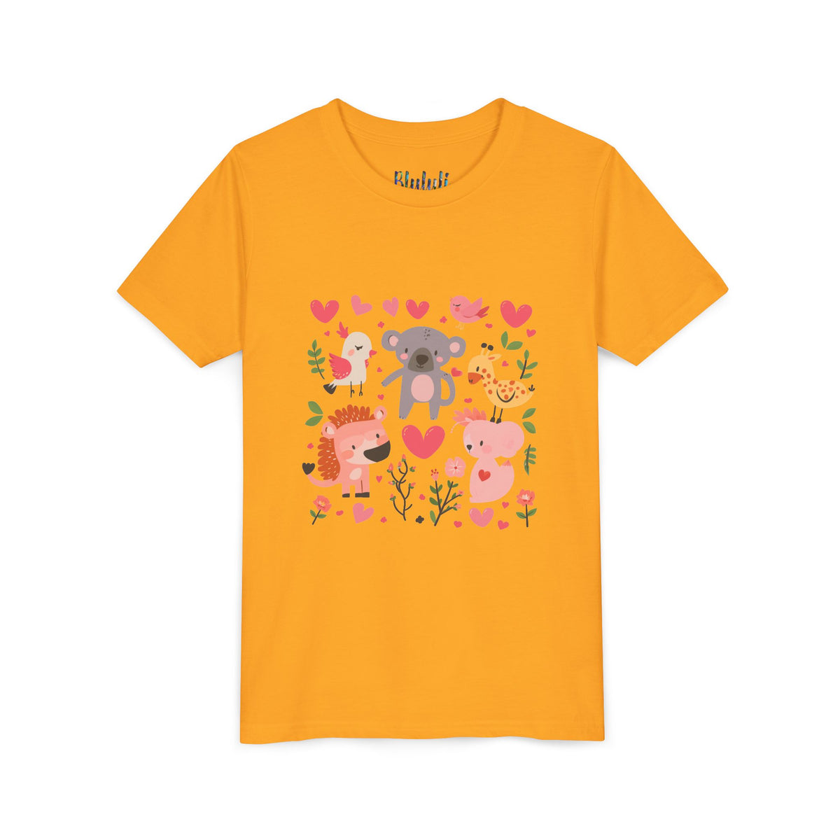Entzückendes Animal Love Jugend T-Shirt, Süßes Kindershirt, Tier Grafik T-Shirt, Kindergeschenk, Geburtstags- oder Urlaubsoutfit 