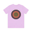 Beautiful mandala tee with vibrant patterns promoting spiritual harmony and peace