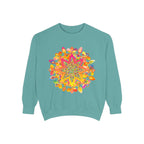 Colorful Mandala Sweatshirt with intricate design and vibrant pattern for women