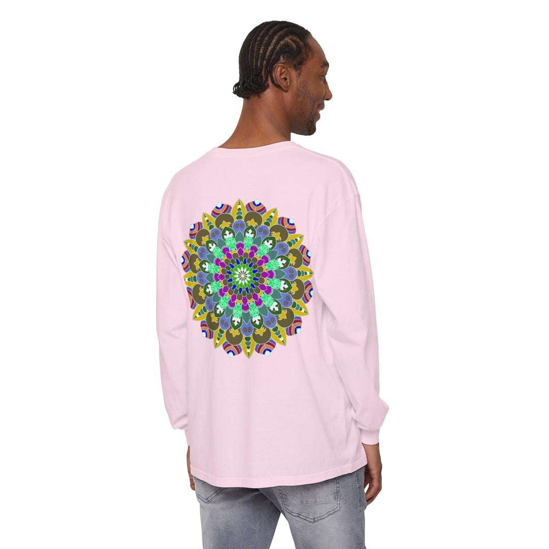 Colorful Mandala Long Sleeve T-Shirt - Spiritual Art 59