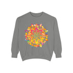 Colorful Mandala Sweatshirt featuring intricate design and cozy, soft material