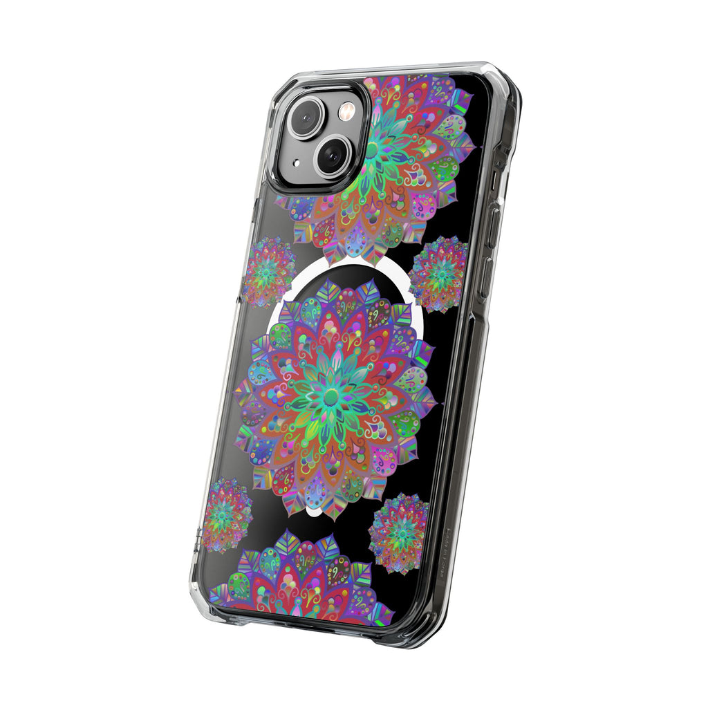 Beautifully designed impact case with intricate mandala pattern for iPhone 14/15