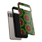 Artistic Mandala Phone Case with Bold Patterns and Modern Flair