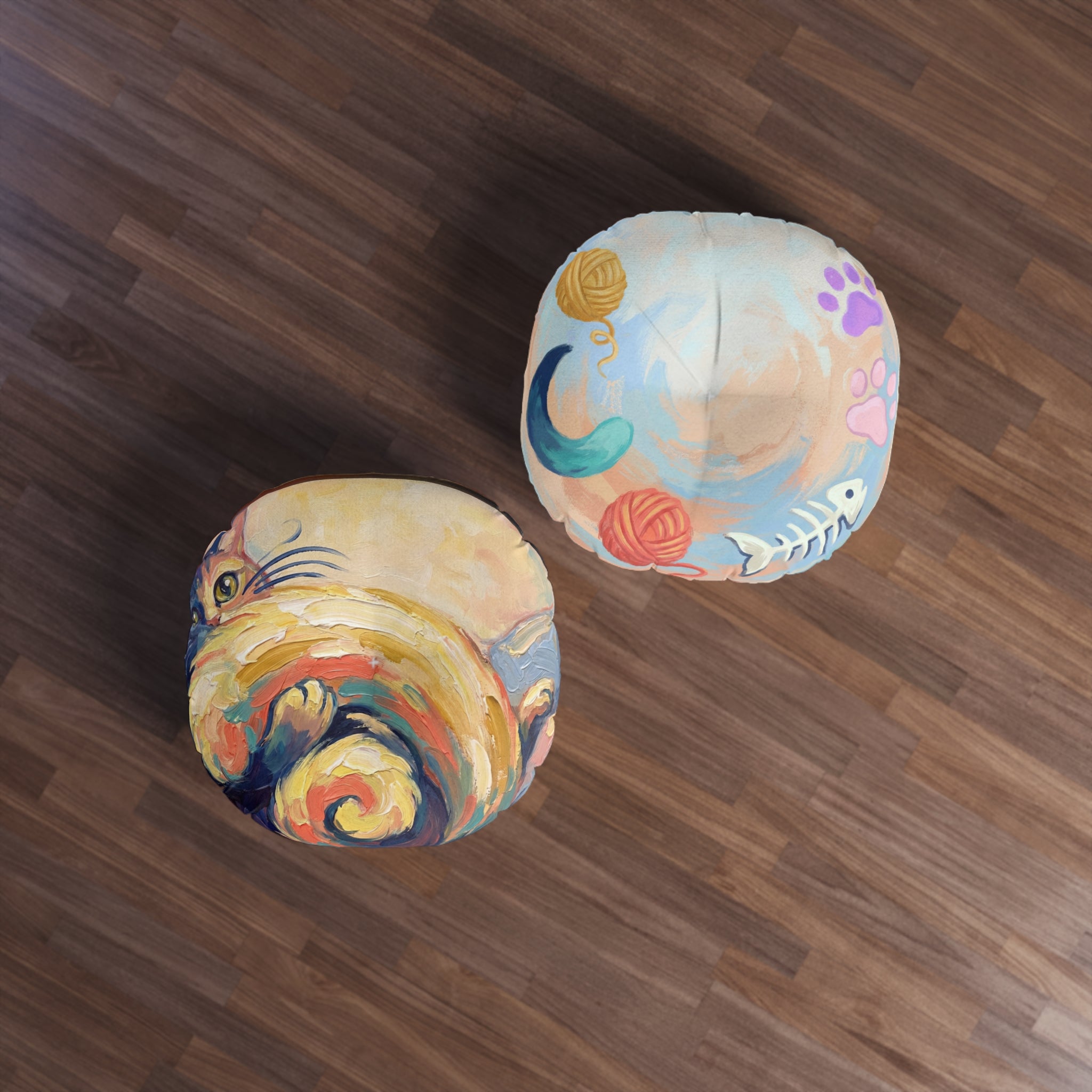 Sunbeam Crescent Cat Floor Pillow