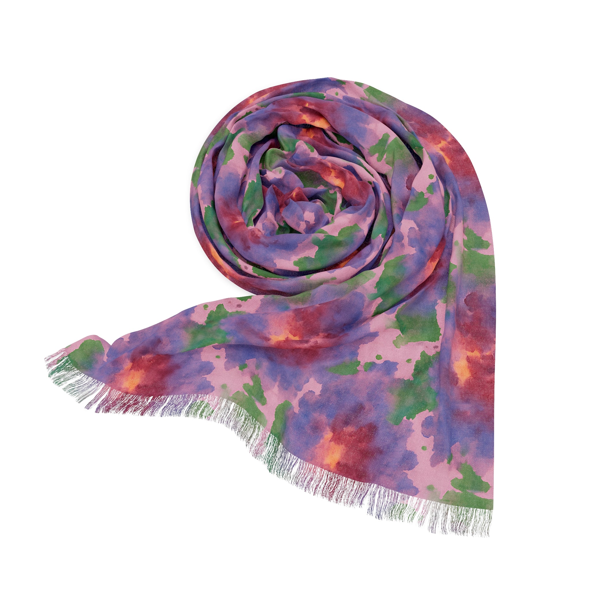 Watercolor Leggings & Scarf Set – Matching Artistic Women’s Outfit