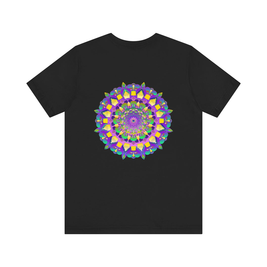 Vibrant mandala tee featuring intricate design for spiritual peace and harmony