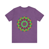 Vibrant Mandala Tee featuring cosmic and interconnected design, perfect for spiritual and free-spirited individuals looking to elevate their wardrobe with a unique and eye-catching piece