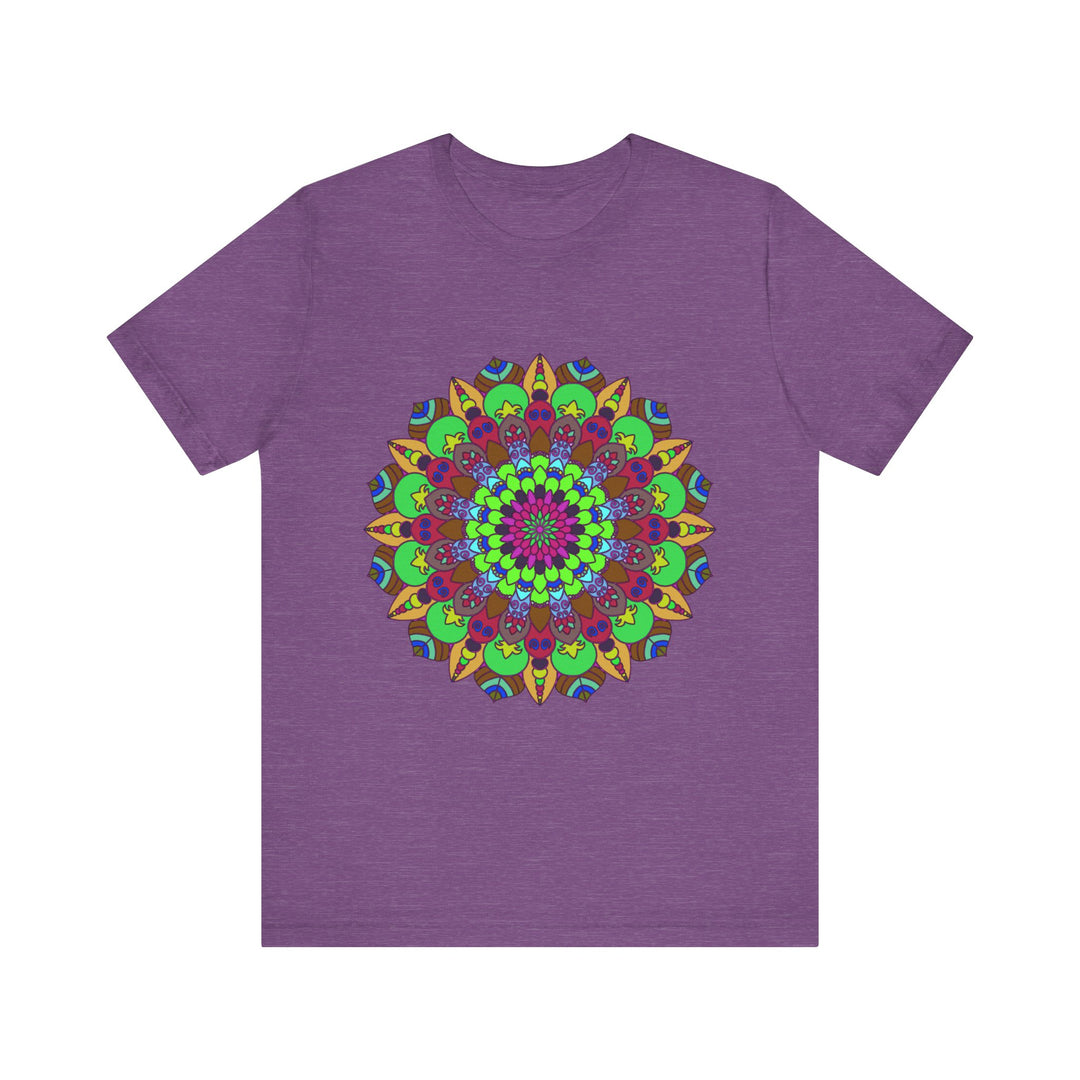 Vibrant Mandala Tee featuring cosmic and interconnected design, perfect for spiritual and free-spirited individuals looking to elevate their wardrobe with a unique and eye-catching piece