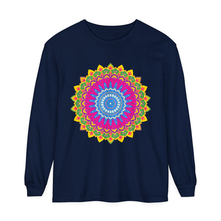  Mandala Long Sleeve Shirt for Both Men and Women in a Stunning, Detailed Print