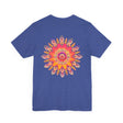 A beautiful, vibrant mandala tee featuring intricate designs for spiritual peace and harmony
