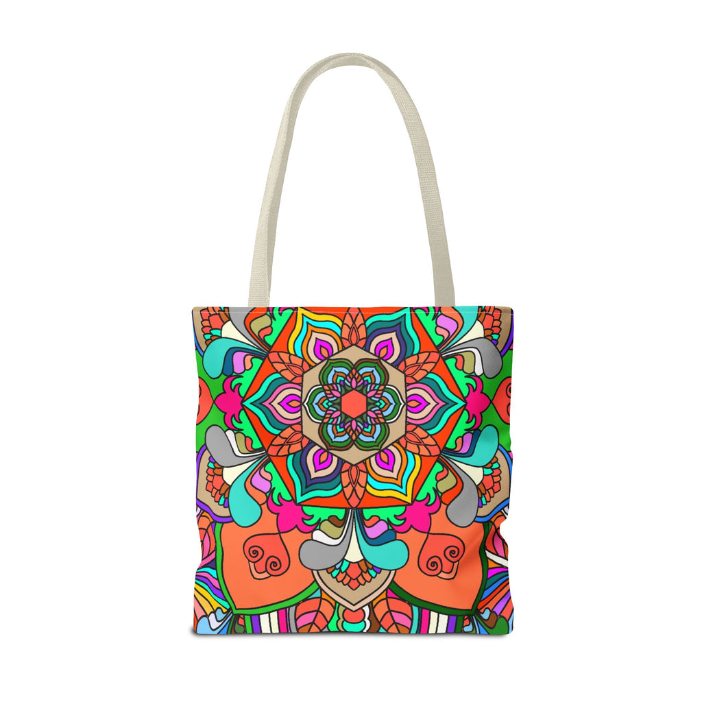 Colorful Mandala Tote Bag — Vibrant Boho All-Over Print Beach & Market Tote