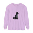 Black Cat Mystery unisex long sleeve tee with a stylish and comfortable design