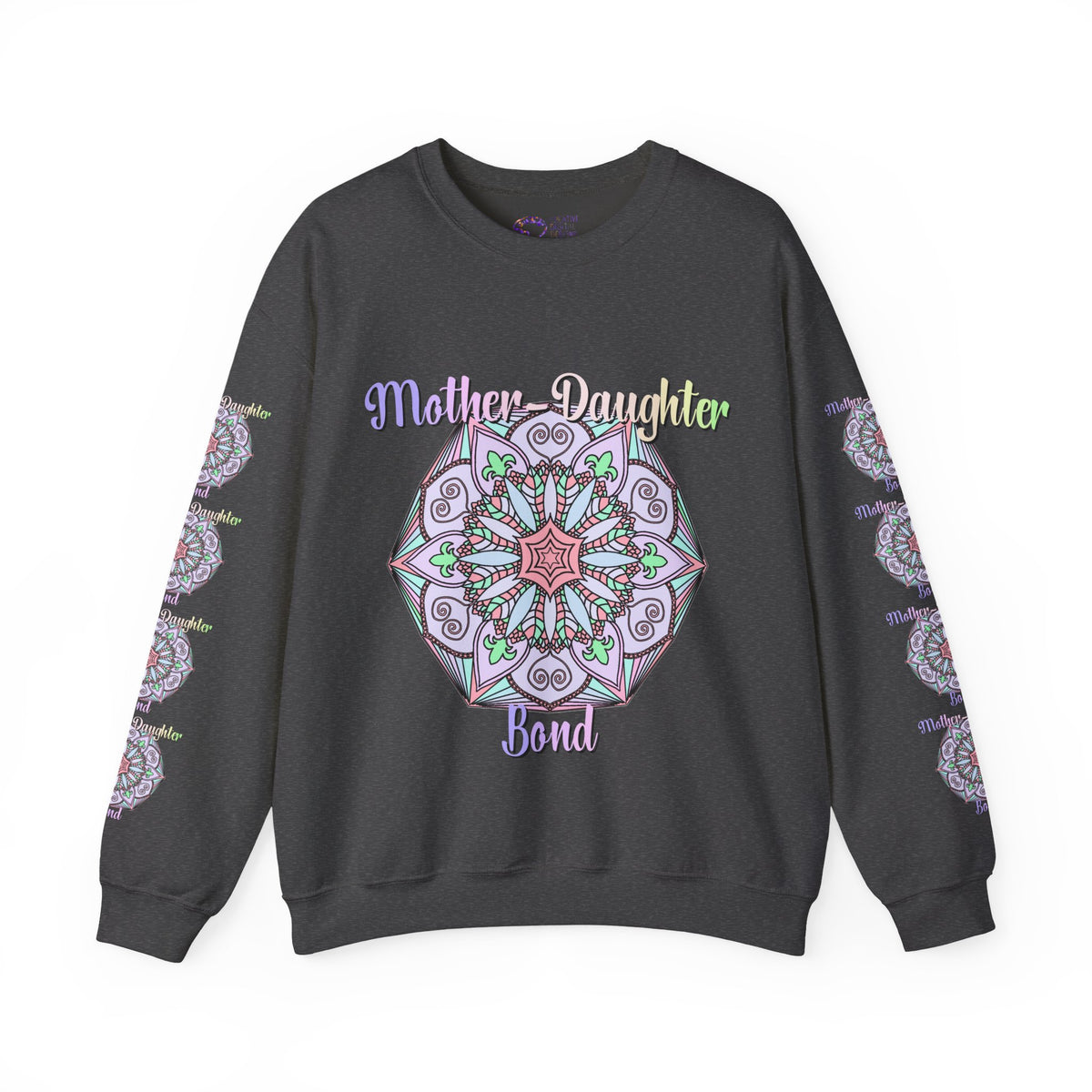 Mother-Daughter Mandala Sweatshirt Celebrating Unique Connections