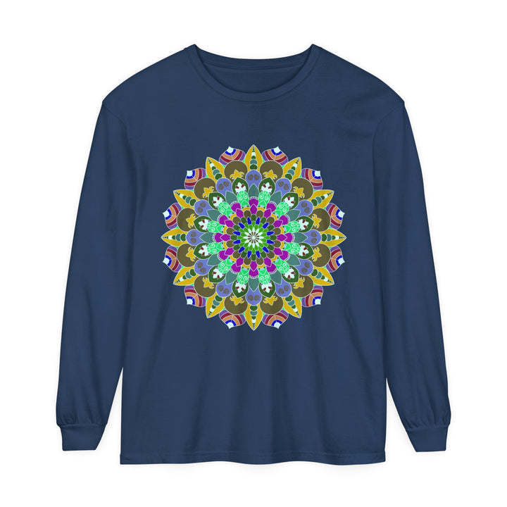 Colorful Mandala Long Sleeve T-Shirt - Spiritual Art 13