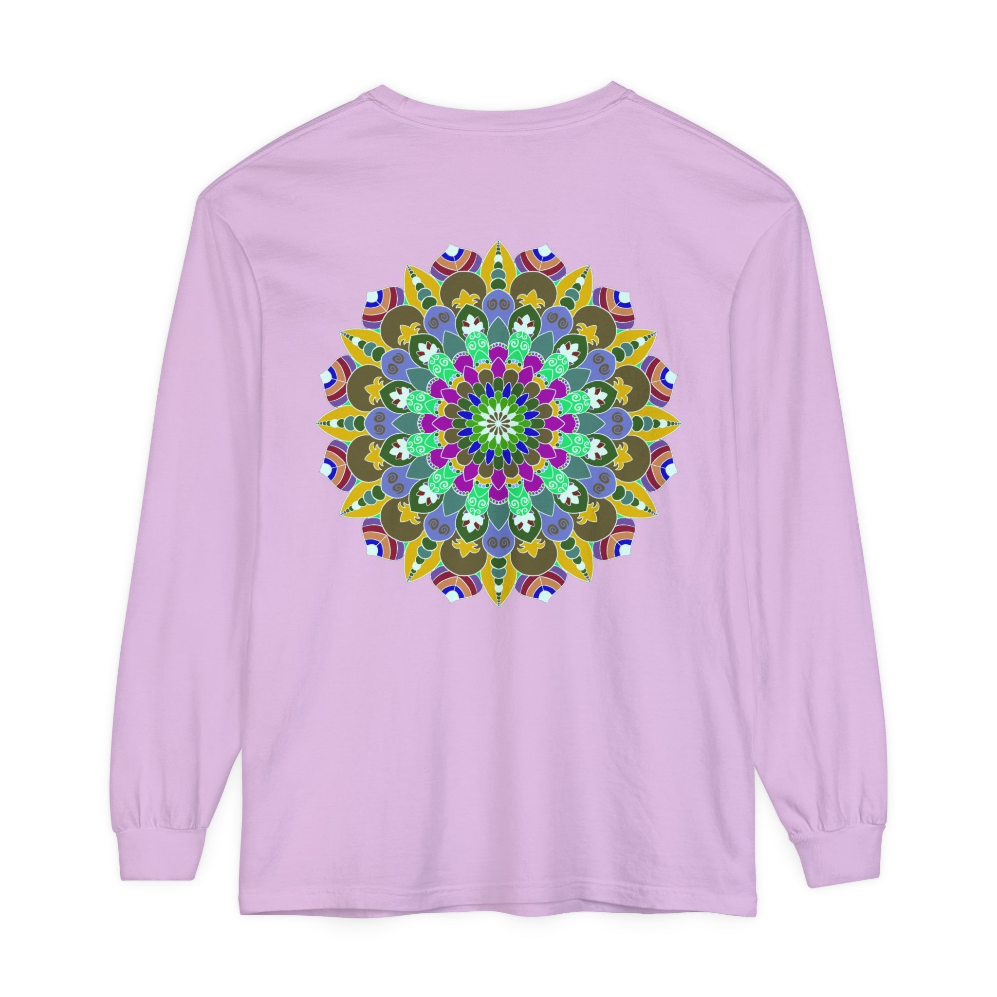 Colorful Mandala Long Sleeve T-Shirt - Spiritual Art 42