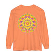 Colorful and intricate mandala design long sleeve t-shirt for all genders