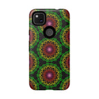 Custodia per telefono con mandala artistica, motivi audaci e stile moderno