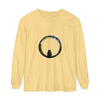 Spooky Black Cat Crescent Moon Halloween T-Shirt for women