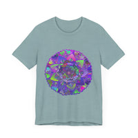 A vibrant and detailed mandala design adorns this psychedelic t-shirt