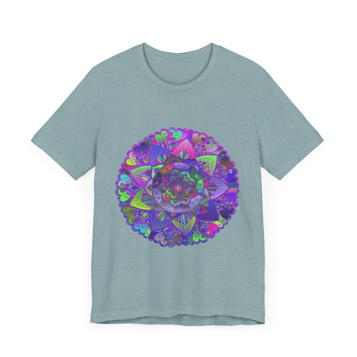 A vibrant and detailed mandala design adorns this psychedelic t-shirt