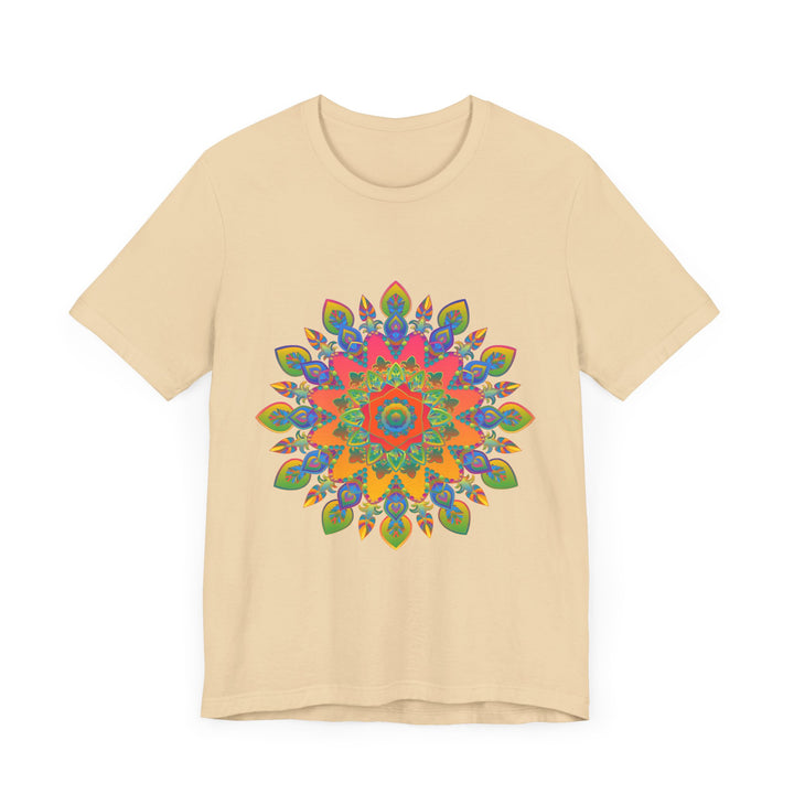 Colorful and detailed mandala tee featuring a vibrant and intricate design