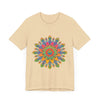 Colorful and detailed mandala tee featuring a vibrant and intricate design