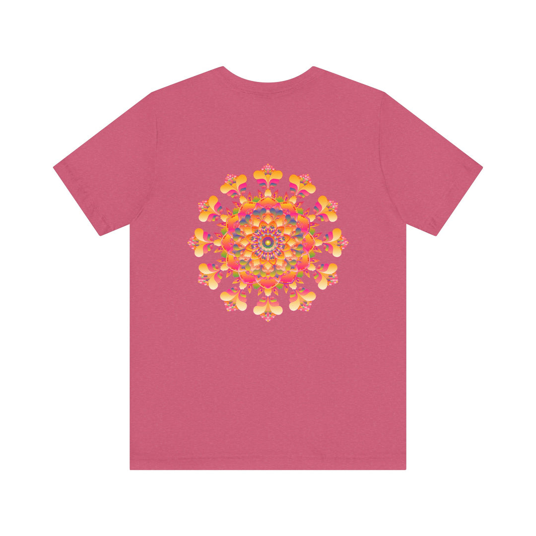 Vibrant Mandala Tee with vibrant colors representing spiritual peace