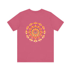 Vibrant Mandala Tee with vibrant colors representing spiritual peace