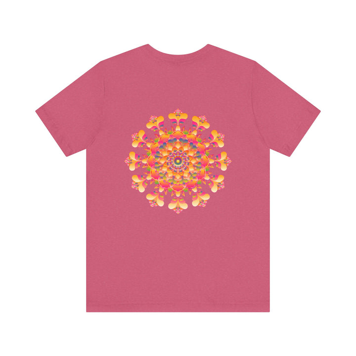 Vibrant Mandala Tee with vibrant colors representing spiritual peace