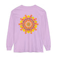 Colorful and intricate mandala design long sleeve t-shirt for all genders