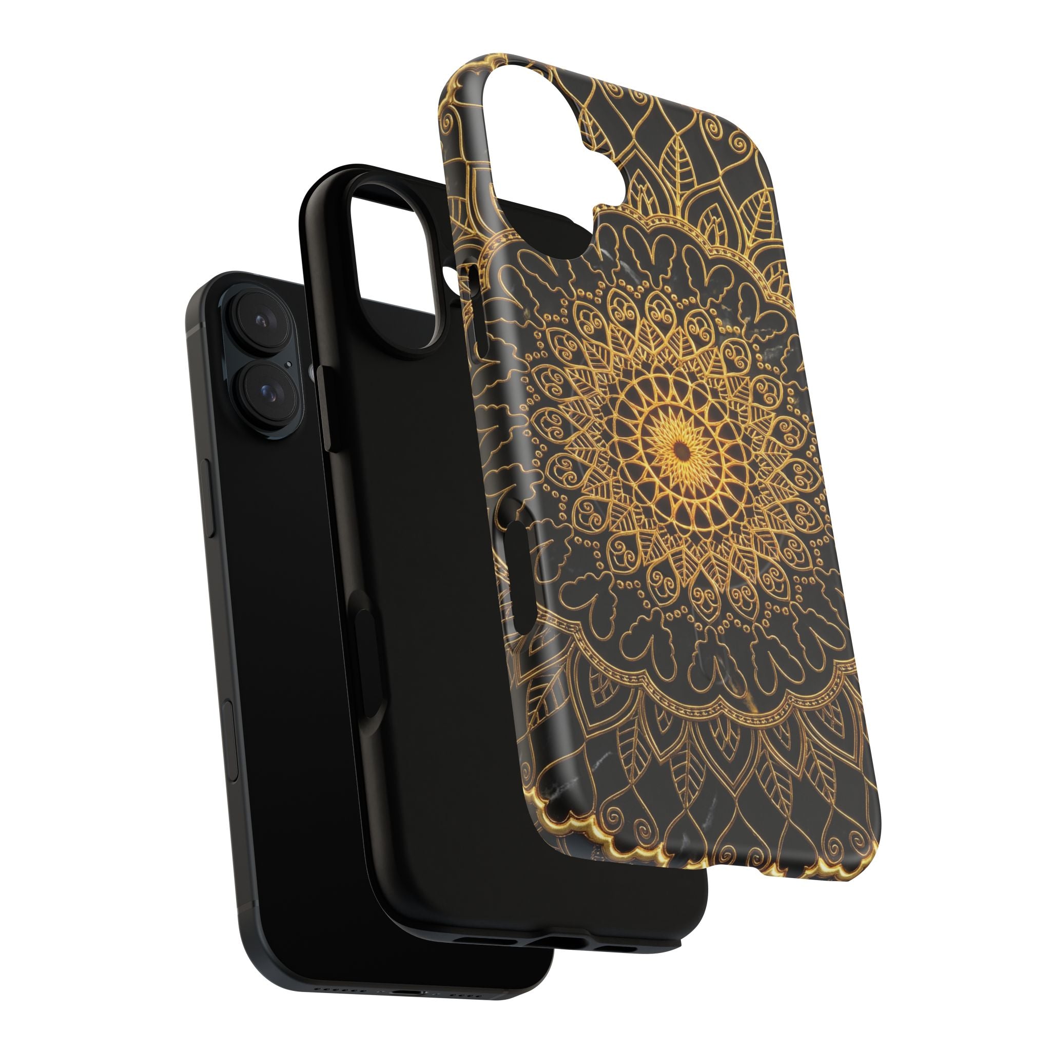 Mandala Gold Phone Case — Tough Magnetic iPhone Cover