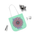Mandala 'Love You Mom' Canvas Tote — Floral Mother's Day Gift Bag