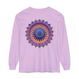 Intricately designed unisex long sleeve t-shirt featuring a beautiful mandala pattern
