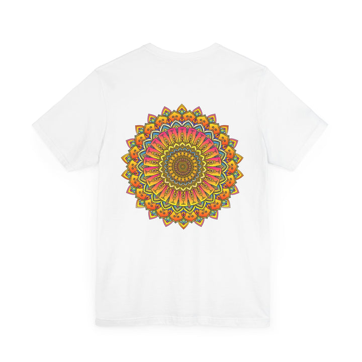 A beautiful and colorful Vibrant Mandala Tee showcasing Spiritual Peace & Harmony