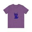 Stylish Blue Cat T-Shirt for cat lovers
