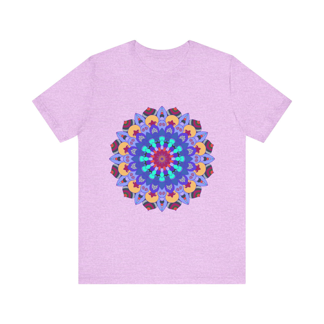 Vibrant Mandala Tee featuring colorful and intricate spiritual art design