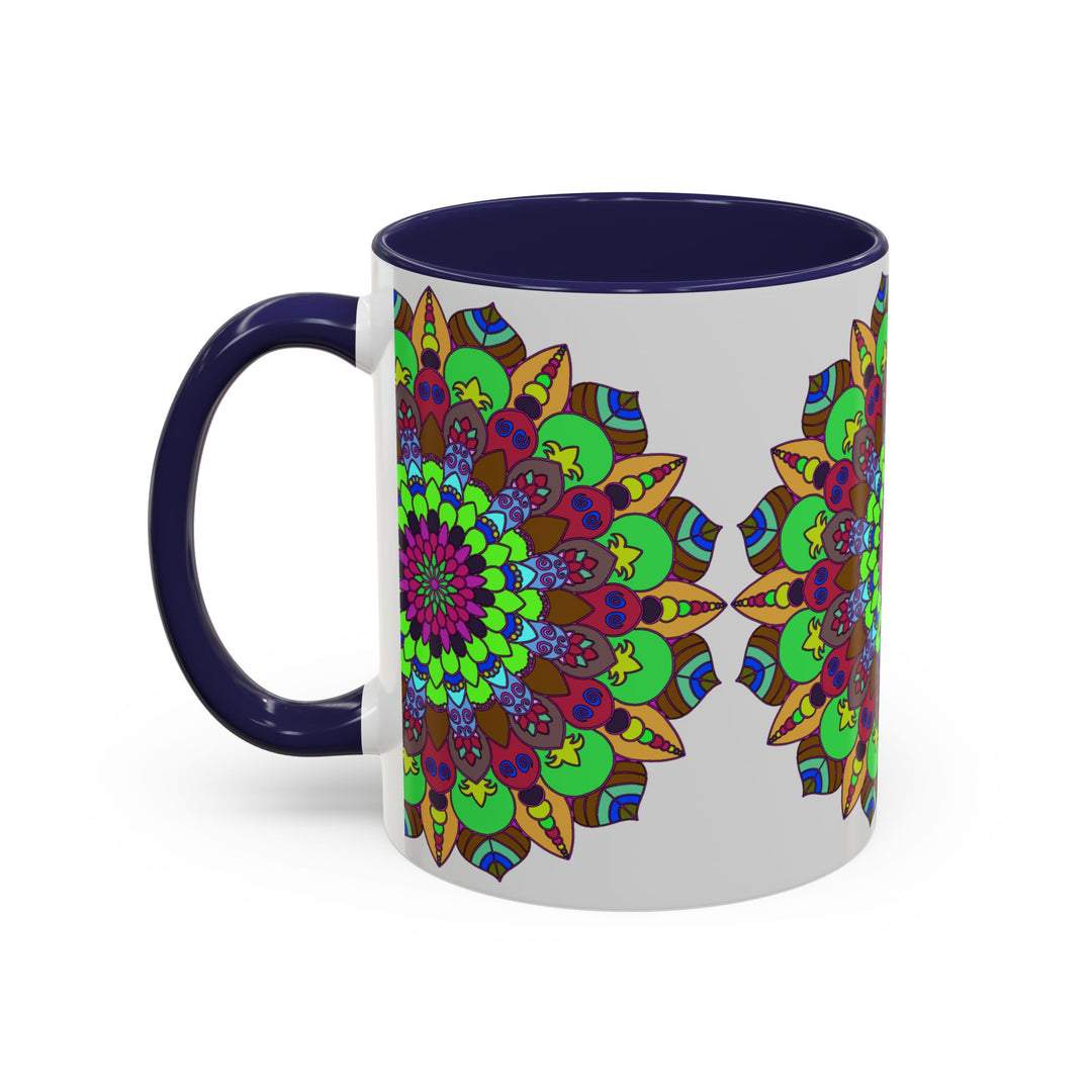 Stunning mandala art mug with an intricate and beautiful floral pattern