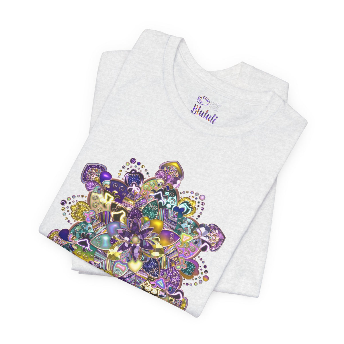 Unisex Floral Jewel Mandala T-Shirt