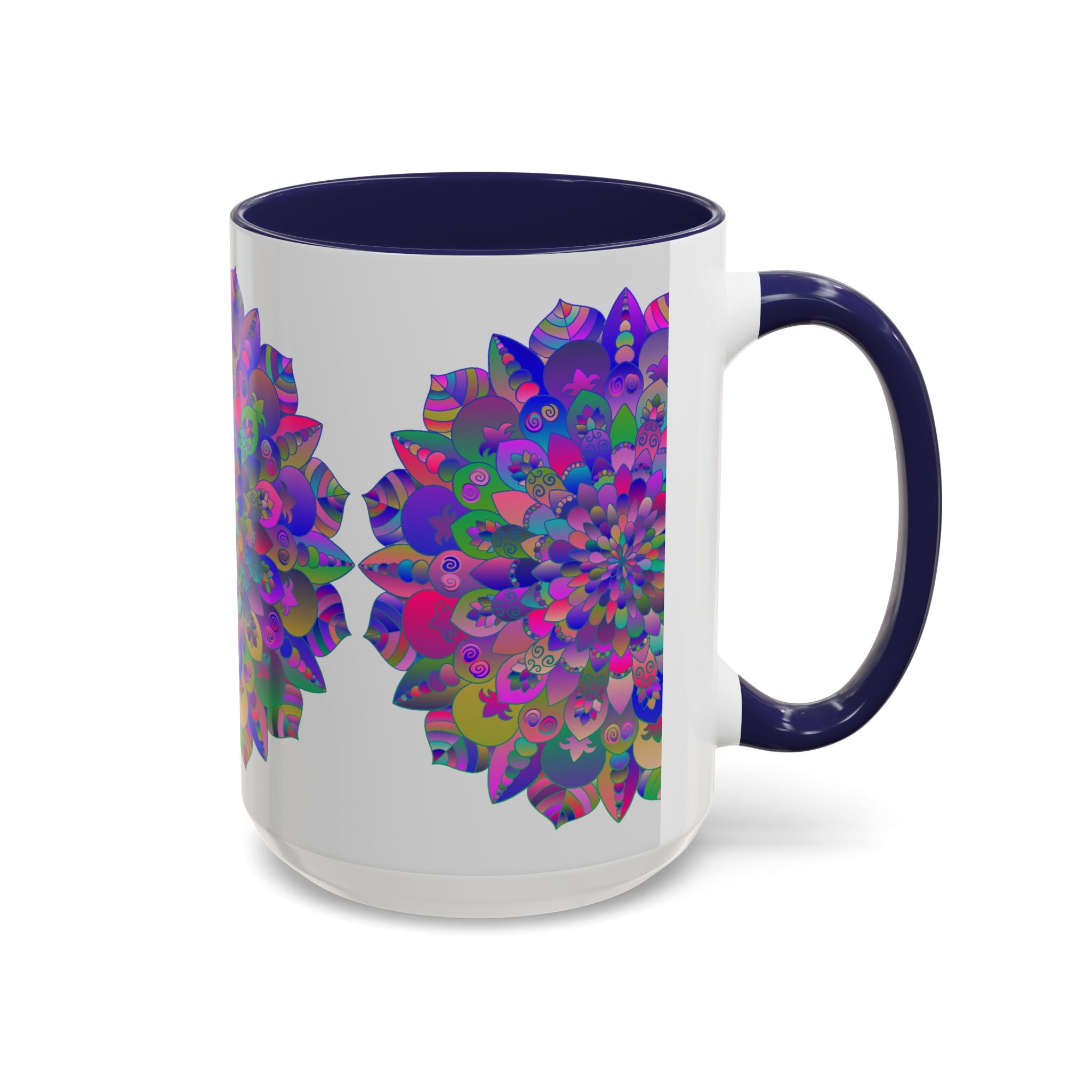 Hypnotic and captivating mandala art on a high-quality ceramic mug