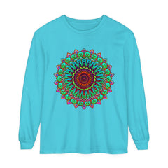 Vibrant Mandala Long Sleeve T-Shirt - Spiritual Art 8