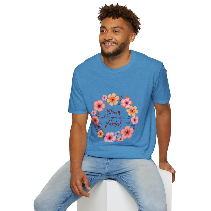 Floral Mandala Quote T-Shirt with intricate mandala design and inspirational quote