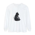 Black Cat Watercolor Unisex Long Sleeve T-Shirt featuring a unique and stylish design