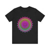 Vibrant Mandala Tee featuring colorful, intricate spiritual art design