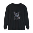 Black Cat Watercolor Long Sleeve T-Shirt featuring a mystical design