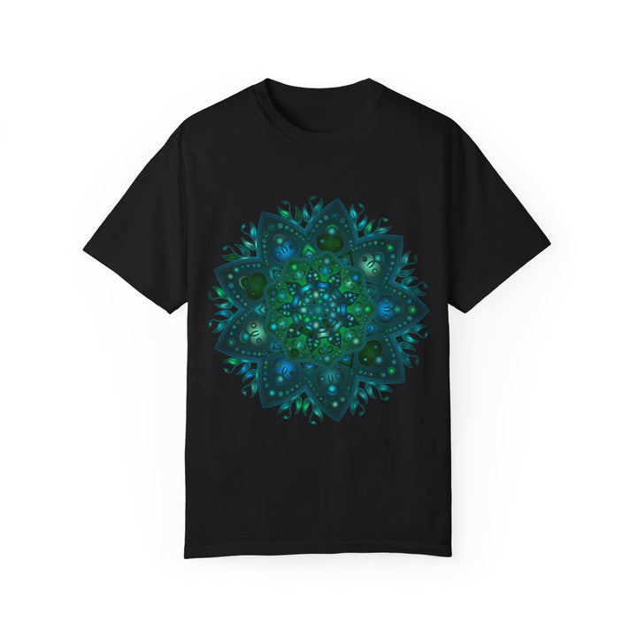 Intricate Mandala T-Shirt featuring hand-drawn design, perfect for both men and women