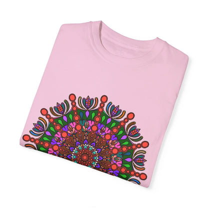 Unisex Mandala T-Shirt - Hand-Drawn Mandala Art - 100% Ring-Spun Cotton - Garment-Dyed for Extra Comfort - High-Quality, Unique, and Stylish T-Shirt for Men and Women