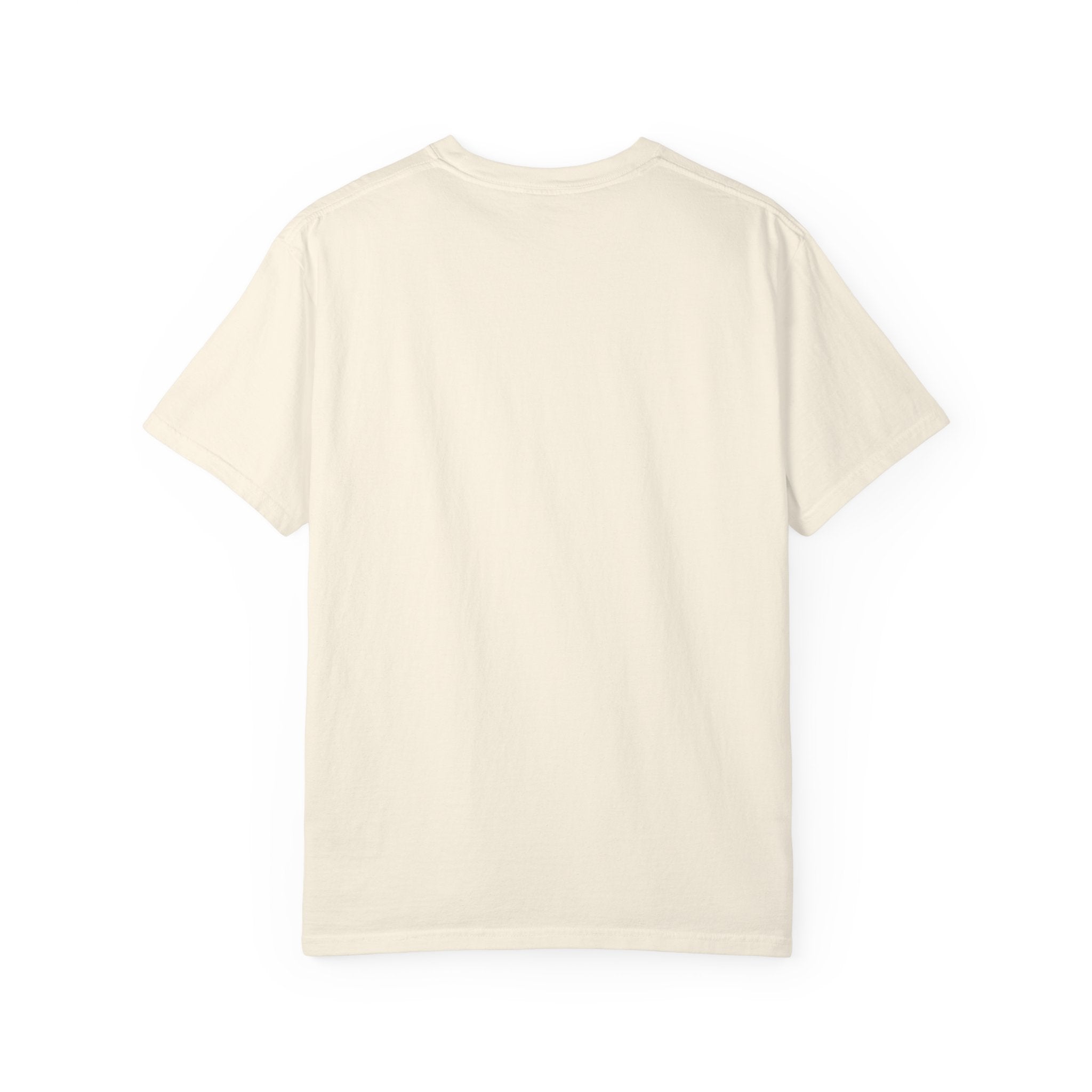 T-Shirt — Minimal Art Cat at Door Graphic Tee
