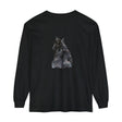 Black Cat Watercolor Long Sleeve T-Shirt featuring a beautifully detailed cat design